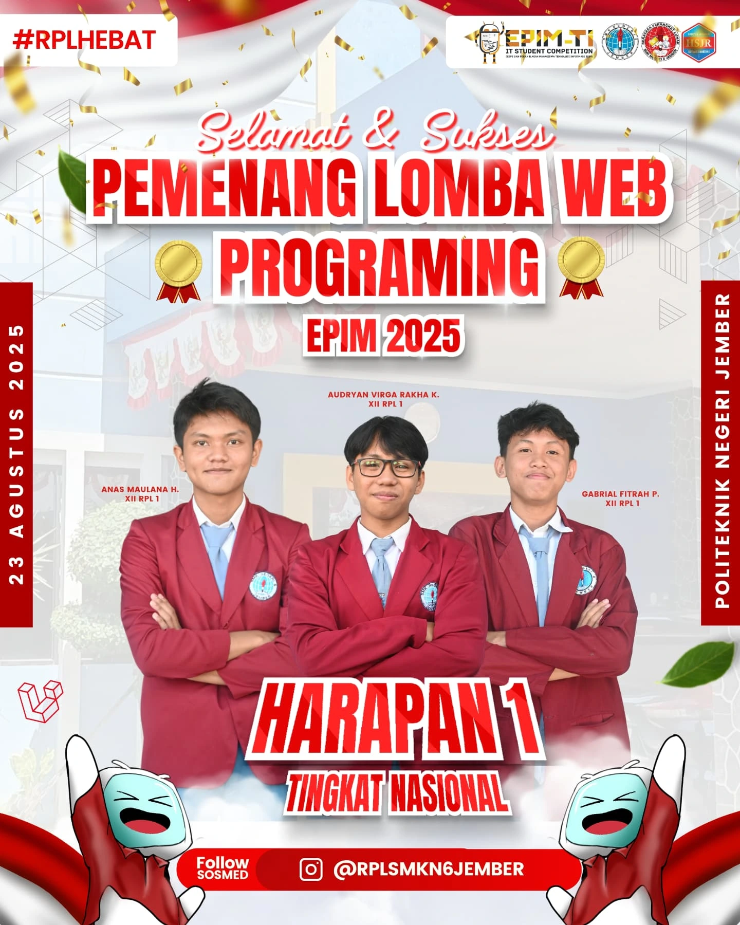 Juara Harapan 1 Lomba Desain Motif Batik